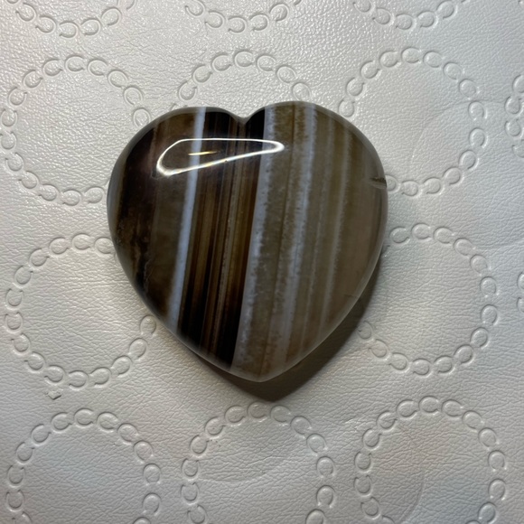 Black Agate Heart - Picture 2 of 4